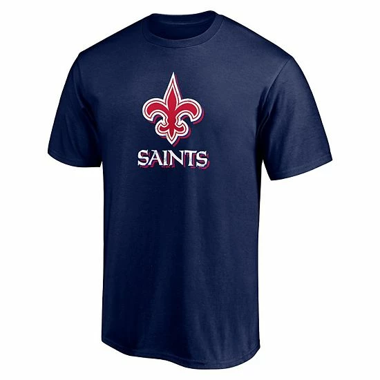 Men's Fanatics Branded Navy New Orleans Saints Red White And Team T-Shirt 5 Men's Fanatics Branded Navy New Orleans Saints Red White And Team T-Shirt - Image 3