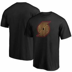 Men's Fanatics Branded Black Portland Trail Blazers Hardwood Logo T-Shirt -Metaverse shop unnamed file 4324