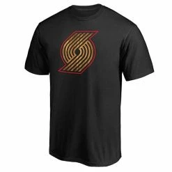 Men's Fanatics Branded Black Portland Trail Blazers Hardwood Logo T-Shirt -Metaverse shop unnamed file 4325