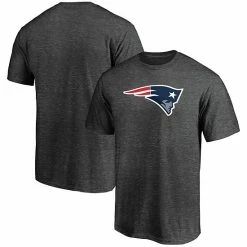Men's Fanatics Branded Heathered Charcoal New England Patriots Primary Logo Team T-Shirt -Metaverse shop unnamed file 4335