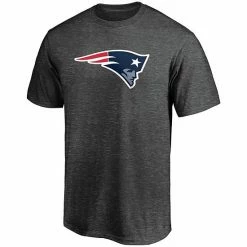Men's Fanatics Branded Heathered Charcoal New England Patriots Primary Logo Team T-Shirt -Metaverse shop unnamed file 4336