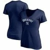 Women's Fanatics Branded Navy New York Yankees Hometown V-Neck T-Shirt