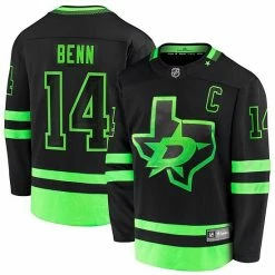 Men's Fanatics Branded Jamie Benn Black Dallas Stars 2020/21 Alternate Premier Breakaway Player Jersey -Metaverse shop unnamed file 449