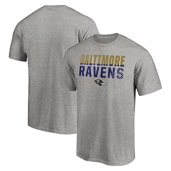 Men's Fanatics Branded Heathered Gray Baltimore Ravens Fade Out T-Shirt Men's Fanatics Branded Heathered Gray Baltimore Ravens Fade Out T-Shirt -Metaverse shop unnamed file 4519