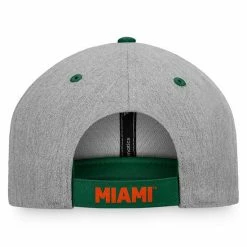 Men's Fanatics Branded White/Green Miami Hurricanes Block Party Adjustable Hat -Metaverse shop unnamed file 4536