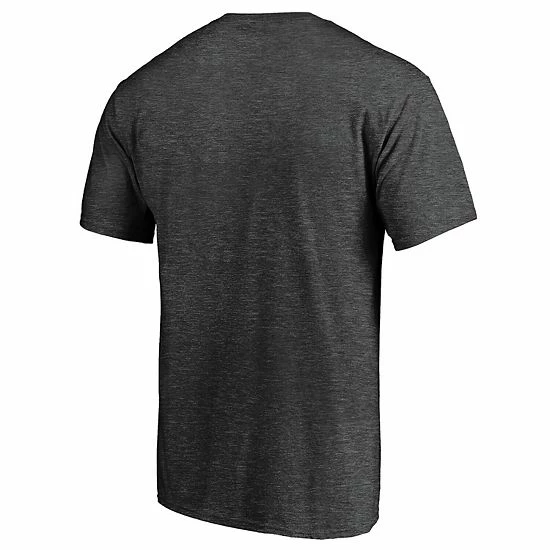 Men's Fanatics Branded Heathered Charcoal New Orleans Saints Primary Logo Team T-Shirt 6 Men's Fanatics Branded Heathered Charcoal New Orleans Saints Primary Logo Team T-Shirt - Image 4