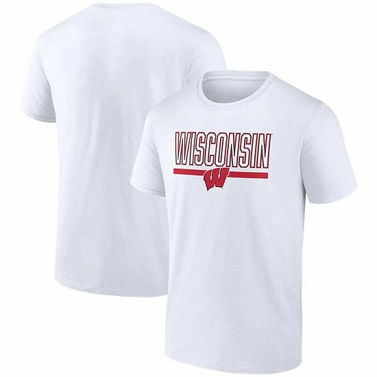Men's Fanatics Branded White Wisconsin Badgers Classic Inline Team T-Shirt Men's Fanatics Branded White Wisconsin Badgers Classic Inline Team T-Shirt -Metaverse shop unnamed file 4634