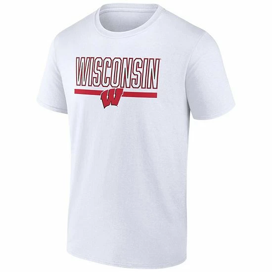 Men's Fanatics Branded White Wisconsin Badgers Classic Inline Team T-Shirt Men's Fanatics Branded White Wisconsin Badgers Classic Inline Team T-Shirt -Metaverse shop unnamed file 4635