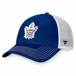 Men's Fanatics Branded Blue Toronto Maple Leafs Core Primary Logo Trucker Snapback Hat