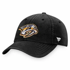 Men's Fanatics Branded Black Nashville Predators Core Primary Logo Adjustable Hat