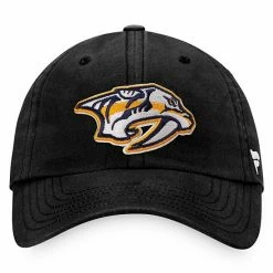 Men's Fanatics Branded Black Nashville Predators Core Primary Logo Adjustable Hat -Metaverse shop unnamed file 4671