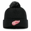 Men's Fanatics Branded Black Detroit Red Wings Cuffed Knit Hat With Pom -Metaverse shop unnamed file 4697