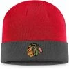 Men's Fanatics Branded Charcoal/Red Chicago Blackhawks Team Cuffed Knit Hat 2 Men's Fanatics Branded Charcoal/Red Chicago Blackhawks Team Cuffed Knit Hat -Metaverse shop unnamed file 4700