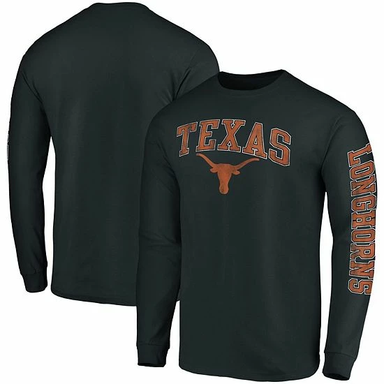 Youth Fanatics Branded Black Texas Longhorns Distressed Arch Logo Long Sleeve T-Shirt Youth Fanatics Branded Black Texas Longhorns Distressed Arch Logo Long Sleeve T-Shirt -Metaverse shop unnamed file 4728