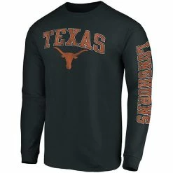Youth Fanatics Branded Black Texas Longhorns Distressed Arch Logo Long Sleeve T-Shirt 4 Youth Fanatics Branded Black Texas Longhorns Distressed Arch Logo Long Sleeve T-Shirt -Metaverse shop unnamed file 4729