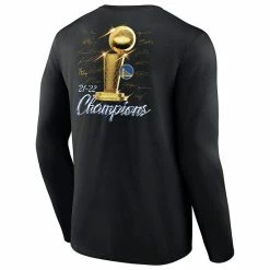 Men's Fanatics Branded Black Golden State Warriors 2022 NBA Finals Champions Forward Roster Signature Long Sleeve T-Shirt -Metaverse shop unnamed file 4764