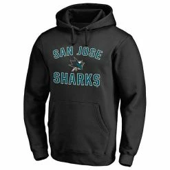 Men's Fanatics Branded Black San Jose Sharks Team Victory Arch Pullover Hoodie -Metaverse shop unnamed file 4782