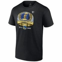 Men's Fanatics Branded Black Golden State Warriors 2022 NBA Finals Champions Bling Ring T-Shirt -Metaverse shop unnamed file 4815