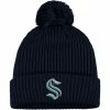 Men's Fanatics Branded Deep Sea Blue Seattle Kraken Primary Logo Cuffed Knit Hat With Pom 2 Men's Fanatics Branded Deep Sea Blue Seattle Kraken Primary Logo Cuffed Knit Hat With Pom -Metaverse shop unnamed file 4821