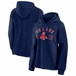 Women's Fanatics Branded Navy Boston Red Sox Perfect Play Raglan Pullover Hoodie -Metaverse shop unnamed file 4853