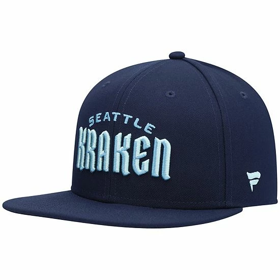 Men's Fanatics Branded Deep Sea Blue Seattle Kraken Wordmark Logo Snapback Hat Men's Fanatics Branded Deep Sea Blue Seattle Kraken Wordmark Logo Snapback Hat -Metaverse shop unnamed file 4874