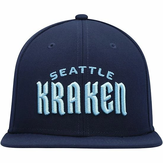 Men's Fanatics Branded Deep Sea Blue Seattle Kraken Wordmark Logo Snapback Hat Men's Fanatics Branded Deep Sea Blue Seattle Kraken Wordmark Logo Snapback Hat -Metaverse shop unnamed file 4876