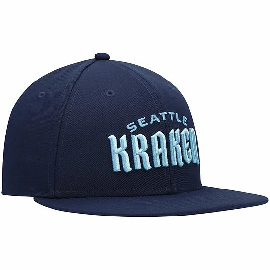 Men's Fanatics Branded Deep Sea Blue Seattle Kraken Wordmark Logo Snapback Hat Men's Fanatics Branded Deep Sea Blue Seattle Kraken Wordmark Logo Snapback Hat -Metaverse shop unnamed file 4877