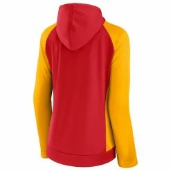 Women's Fanatics Branded Red/Gold Kansas City Chiefs End Around Raglan Full-Zip Hoodie -Metaverse shop unnamed file 4938