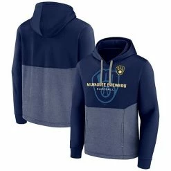 Men's Fanatics Branded Navy Milwaukee Brewers Call The Shots Pullover Hoodie -Metaverse shop unnamed file 4972