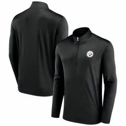 Men's Fanatics Branded Black Pittsburgh Steelers Underdog Quarter-Zip Jacket