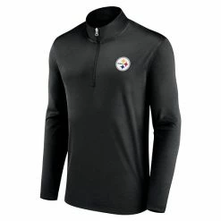 Men's Fanatics Branded Black Pittsburgh Steelers Underdog Quarter-Zip Jacket -Metaverse shop unnamed file 4977