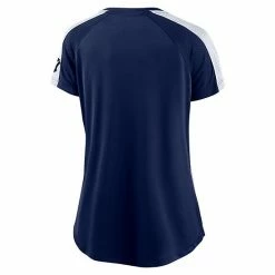 Women's Fanatics Branded Navy/White New York Yankees True Classic League Diva Pinstripe Raglan V-Neck T-Shirt 5 Women's Fanatics Branded Navy/White New York Yankees True Classic League Diva Pinstripe Raglan V-Neck T-Shirt -Metaverse shop unnamed file 4982