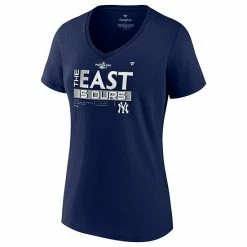 Women's Fanatics Branded Navy New York Yankees 2022 AL East Division Champions Locker Room V-Neck T-Shirt 4 Women's Fanatics Branded Navy New York Yankees 2022 AL East Division Champions Locker Room V-Neck T-Shirt -Metaverse shop unnamed file 5076