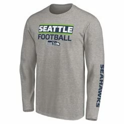 Men's Fanatics Branded College Navy/Heathered Gray Seattle Seahawks T-Shirt Combo Set -Metaverse shop unnamed file 5125