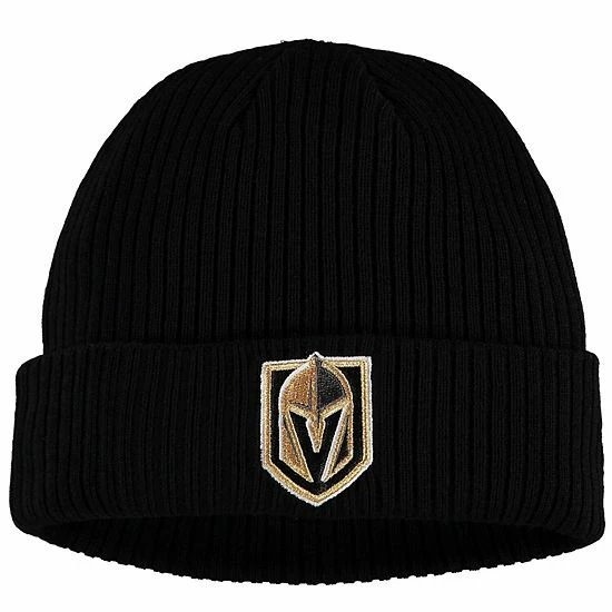 Men's Fanatics Branded Black Vegas Golden Knights Core Primary Logo Cuffed Knit Hat Men's Fanatics Branded Black Vegas Golden Knights Core Primary Logo Cuffed Knit Hat -Metaverse shop unnamed file 5152