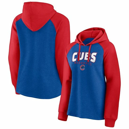 Women's Fanatics Branded Royal/Red Chicago Cubs Recharged Raglan Pullover Hoodie Women's Fanatics Branded Royal/Red Chicago Cubs Recharged Raglan Pullover Hoodie -Metaverse shop unnamed file 5153