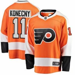 Men's Fanatics Branded Travis Konecny Orange Philadelphia Flyers Breakaway Player Jersey -Metaverse shop unnamed file 5158