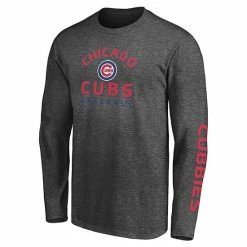 Men's Fanatics Branded Royal/Heathered Charcoal Chicago Cubs T-Shirt Combo Pack -Metaverse shop unnamed file 5219