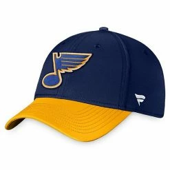 Men's Fanatics Branded Navy St. Louis Blues Core Primary Logo Flex Hat