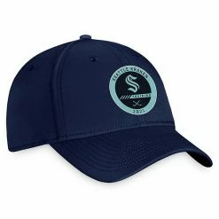 Men's Fanatics Branded Deep Sea Blue Seattle Kraken Authentic Pro Training Camp Flex Hat -Metaverse shop unnamed file 5309