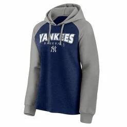 Women's Fanatics Branded Navy/Gray New York Yankees Recharged Raglan Pullover Hoodie 4 Women's Fanatics Branded Navy/Gray New York Yankees Recharged Raglan Pullover Hoodie -Metaverse shop unnamed file 5323