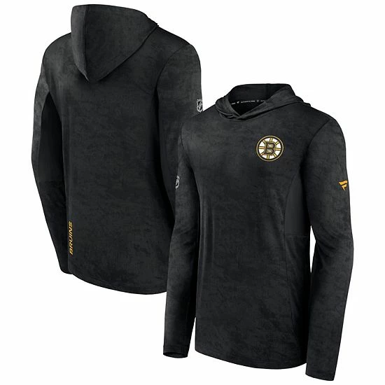 Men's Fanatics Branded Black Boston Bruins Authentic Pro Rink Camo Pullover Hoodie 4 Men's Fanatics Branded Black Boston Bruins Authentic Pro Rink Camo Pullover Hoodie - Image 2