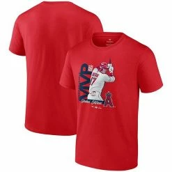 Men's Fanatics Branded Shohei Ohtani Red Los Angeles Angels 2021 AL MVP T-Shirt -Metaverse shop unnamed file 5395