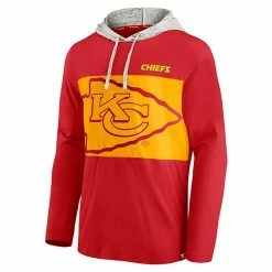 Men's Fanatics Branded Red Kansas City Chiefs Long Sleeve Hoodie T-Shirt -Metaverse shop unnamed file 5400