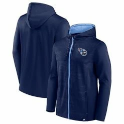Men's Fanatics Branded Navy/Light Blue Tennessee Titans Ball Carrier Full-Zip Hoodie -Metaverse shop unnamed file 5419