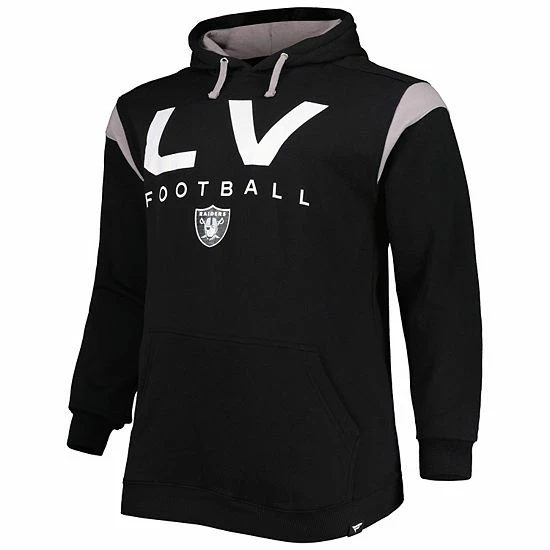 Men's Fanatics Branded Black Las Vegas Raiders Big & Tall Call the Shots Pullover Hoodie Men's Fanatics Branded Black Las Vegas Raiders Big & Tall Call The Shots Pullover Hoodie -Metaverse shop unnamed file 5424