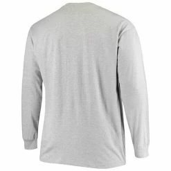 Men's Fanatics Branded Heathered Gray New Orleans Saints Big & Tall Practice Long Sleeve T-Shirt -Metaverse shop unnamed file 5429