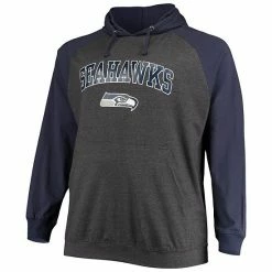 Men's Fanatics Branded College Navy/Heathered Charcoal Seattle Seahawks Big & Tall Lightweight Raglan Pullover Hoodie 4 Men's Fanatics Branded College Navy/Heathered Charcoal Seattle Seahawks Big & Tall Lightweight Raglan Pullover Hoodie -Metaverse shop unnamed file 548