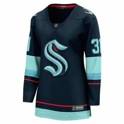 Women's Fanatics Branded Philipp Grubauer Deep Sea Blue Seattle Kraken Home Premier Breakaway Player Jersey -Metaverse shop unnamed file 5516