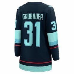 Women's Fanatics Branded Philipp Grubauer Deep Sea Blue Seattle Kraken Home Premier Breakaway Player Jersey -Metaverse shop unnamed file 5517